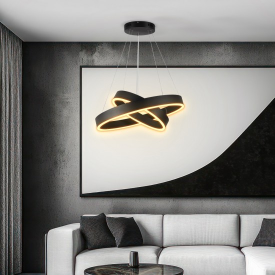 kelvo® VENOM 61185-DECO Μοντέρνο Κρεμαστό Φωτιστικό Οροφής LED 75W 8818lm 120° AC 220-240V IP20 Ρυθμιζόμενο Λευκό CCT με Χειριστήριο από 2700K έως 6000K Dimmable - Lumileds SMD Chip - Μαύρο Ματ - Μ60 x Π60 x Υ40cm - 3 Χρόνια Εγγύηση kelvo® VENOM 61185-DECO Μοντέρνο Κρεμαστό Φωτιστικό Οροφής LED 75W 8818lm 120° AC 220-240V IP20 Ρυθμιζόμενο Λευκό CCT με Χειριστήριο από 2700K έως 6000K Dimmable - Lumileds SMD Chip - Μαύρο Ματ - Μ60 x Π60 x Υ40cm - 3 Χρόνια Εγγύηση