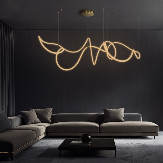 kelvo® GLOW 61669 Μοντέρνο Κρεμαστό Φωτιστικό Οροφής LED 105W 10500lm 360° AC 220-240V IP20 Ρυθμιζόμενο Λευκό CCT με Χειριστήριο από 2700K έως 6000K Dimmable - Lumileds SMD Chip - Χρυσό Πλατίνα & Λευκό Νήμα - Μ300 x Π300 x Υ120cm - 3 Χρόνια Εγγύηση kelvo® GLOW 61669 Μοντέρνο Κρεμαστό Φωτιστικό Οροφής LED 105W 10500lm 360° AC 220-240V IP20 Ρυθμιζόμενο Λευκό CCT με Χειριστήριο από 2700K έως 6000K Dimmable - Lumileds SMD Chip - Χρυσό Πλατίνα & Λευκό Νήμα - Μ300 x Π300 x Υ120cm - 3 Χρόνια Εγγύηση