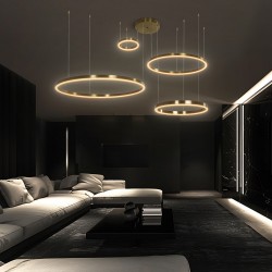 kelvo® VENOM 61193 Μοντέρνο Κρεμαστό Φωτιστικό Οροφής LED 150W 17659lm 120° AC 220-240V IP20 Ρυθμιζόμενο Λευκό CCT με Χειριστήριο από 2700K έως 6000K Dimmable - Lumileds SMD Chip - Χρυσό Βούρτσας - Μ150 x Π90 x Υ60cm - 3 Χρόνια Εγγύηση kelvo® VENOM 61193 Μοντέρνο Κρεμαστό Φωτιστικό Οροφής LED 150W 17659lm 120° AC 220-240V IP20 Ρυθμιζόμενο Λευκό CCT με Χειριστήριο από 2700K έως 6000K Dimmable - Lumileds SMD Chip - Χρυσό Βούρτσας - Μ150 x Π90 x Υ60cm - 3 Χρόνια Εγγύηση