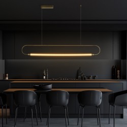 kelvo® GLOW 61664 Μοντέρνο Κρεμαστό Φωτιστικό Οροφής LED 15W 1500lm 360° AC 220-240V IP20 Ρυθμιζόμενο Λευκό CCT με Χειριστήριο από 2700K έως 6000K Dimmable - Lumileds SMD Chip - Χρυσό Πλατίνα & Λευκό Νήμα - Μ120 x Π3 x Υ17cm - 3 Χρόνια Εγγύηση kelvo® GLOW 61664 Μοντέρνο Κρεμαστό Φωτιστικό Οροφής LED 15W 1500lm 360° AC 220-240V IP20 Ρυθμιζόμενο Λευκό CCT με Χειριστήριο από 2700K έως 6000K Dimmable - Lumileds SMD Chip - Χρυσό Πλατίνα & Λευκό Νήμα - Μ120 x Π3 x Υ17cm - 3 Χρόνια Εγγύηση
