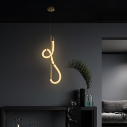 kelvo® GLOW 61681 Μοντέρνο Κρεμαστό Φωτιστικό Οροφής LED 24W 2400lm 360° AC 220-240V IP20 Ρυθμιζόμενο Λευκό CCT με On/Off 2700K/4500K/6000K - Lumileds SMD Chip - Χρυσό Πλατίνα & Λευκό Νήμα - Μ30 x Π17 x Υ66cm - 3 Χρόνια Εγγύηση kelvo® GLOW 61681 Μοντέρνο Κρεμαστό Φωτιστικό Οροφής LED 24W 2400lm 360° AC 220-240V IP20 Ρυθμιζόμενο Λευκό CCT με On/Off 2700K/4500K/6000K - Lumileds SMD Chip - Χρυσό Πλατίνα & Λευκό Νήμα - Μ30 x Π17 x Υ66cm - 3 Χρόνια Εγγύηση