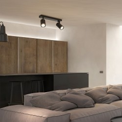 kelvo® SPOTA KLV-101-0136 Μοντέρνο Κινούμενο Φωτιστικό Σποτ Οροφής με Ντουί 2 x GU10 90° AC 220-240V IP20 - Μαύρο Ματ - Μ30 x Π6 x Υ14.5cm kelvo® SPOTA KLV-101-0136 Μοντέρνο Κινούμενο Φωτιστικό Σποτ Οροφής με Ντουί 2 x GU10 90° AC 220-240V IP20 - Μαύρο Ματ - Μ30 x Π6 x Υ14.5cm