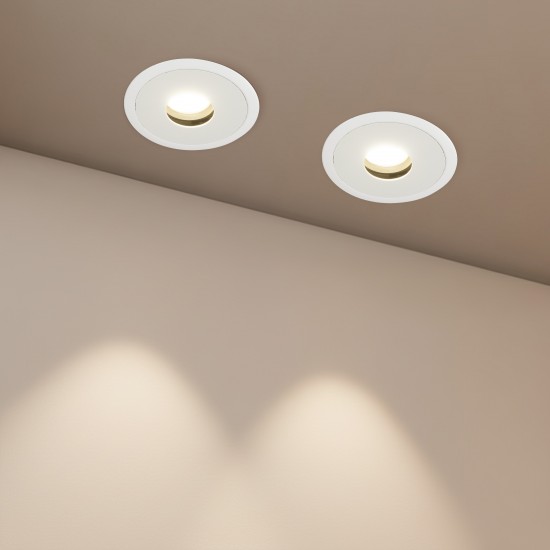 kelvo® PINADO KLV-101-0129 Χωνευτό Downlight Σποτ LED 7W 875lm 15° AC 220-240V IP20 Φυσικό Λευκό 4500K - Bridgelux COB Chip & TÜV SÜD Driver - Λευκό Ματ - Μ8.3 x Π8.3 x Υ8.16cm / Q7.3cm - 5 Χρόνια Εγγύηση