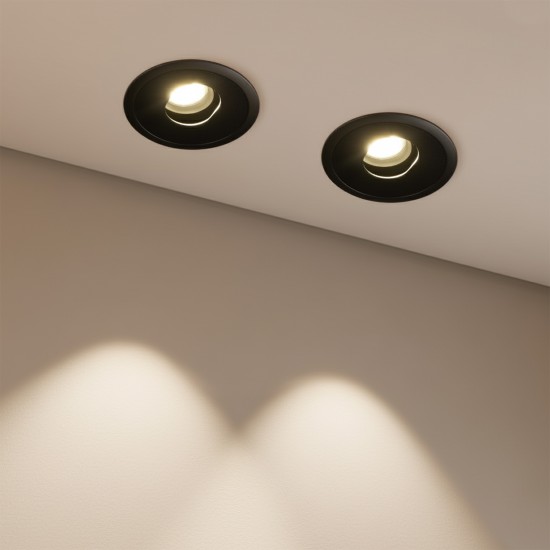 kelvo® ASYMMETRICAL KLV-101-0132 Χωνευτό Downlight Σποτ LED 7W 875lm 15°x30° AC 220-240V IP20 Φυσικό Λευκό 4500K - Bridgelux COB Chip & TÜV SÜD Driver - Μαύρο Ματ - Μ8.3 x Π8.3 x Υ8.16cm / Q7.3cm - 5 Χρόνια Εγγύηση