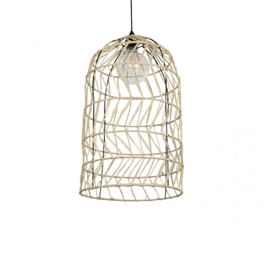 GLOBOSTAR® NETI 205-0025 Boho Κρεμαστό Φωτιστικό Οροφής με Ντουί 1 x E27 AC 220-240V IP20 - Μπεζ - M35 x Π35 x Υ63cm GLOBOSTAR® NETI 205-0025 Boho Κρεμαστό Φωτιστικό Οροφής με Ντουί 1 x E27 AC 220-240V IP20 - Μπεζ - M35 x Π35 x Υ63cm