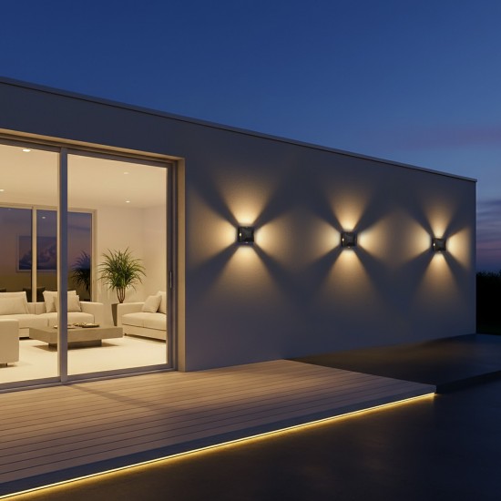 kelvo® ARKOS KLV-101-0110 Μοντέρνο Φωτιστικό Τοίχου - Απλίκα LED 8W 840lm 15° AC 220-240V Αδιάβροχο IP65 Θερμό Λευκό 2700K - Lumileds COB Chip & TÜV SÜD Driver - Μαύρο Ματ - Μ14 x Π5.5 x Υ14cm - 5 Χρόνια Εγγύηση kelvo® ARKOS KLV-101-0110 Μοντέρνο Φωτιστικό Τοίχου - Απλίκα LED 8W 840lm 15° AC 220-240V Αδιάβροχο IP65 Θερμό Λευκό 2700K - Lumileds COB Chip & TÜV SÜD Driver - Μαύρο Ματ - Μ14 x Π5.5 x Υ14cm - 5 Χρόνια Εγγύηση