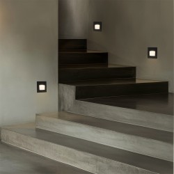 kelvo® STEPART KLV-101-0077 Μοντέρνο Χωνευτό Φωτιστικό Σκαλοπατιού - Διαδρόμου LED 3W 375lm 45° AC 220-240V Αδιάβροχο IP65 Θερμό Λευκό 2700K - Lumileds SMD Chip & TÜV SÜD Driver - Μαύρο Ματ - Μ8.5 x Π5 x Υ8.5cm / Q6.72 x 6.72cm - 5 Χρόνια Εγγύηση kelvo® STEPART KLV-101-0077 Μοντέρνο Χωνευτό Φωτιστικό Σκαλοπατιού - Διαδρόμου LED 3W 375lm 45° AC 220-240V Αδιάβροχο IP65 Θερμό Λευκό 2700K - Lumileds SMD Chip & TÜV SÜD Driver - Μαύρο Ματ - Μ8.5 x Π5 x Υ8.5cm / Q6.72 x 6.72cm - 5 Χρόνια Εγγύηση