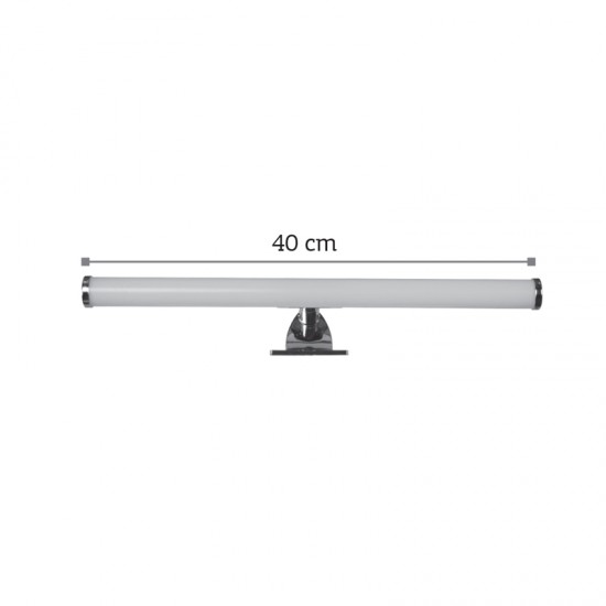 InLight Επιτοίχιο φωτιστικό LED 6W 4000K από πλαστικό σε χρώμιο απόχρωση D:40cm (1045) InLight Επιτοίχιο φωτιστικό LED 6W 4000K από πλαστικό σε χρώμιο απόχρωση D:40cm (1045)