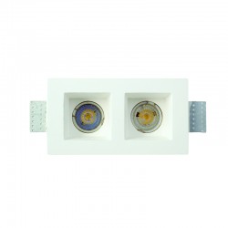 InLight Χωνευτό σποτ λευκό από γύψο 2XGU10 IP44 D:21,5cm (Χ0007) InLight Χωνευτό σποτ λευκό από γύψο 2XGU10 IP44 D:21,5cm (Χ0007)