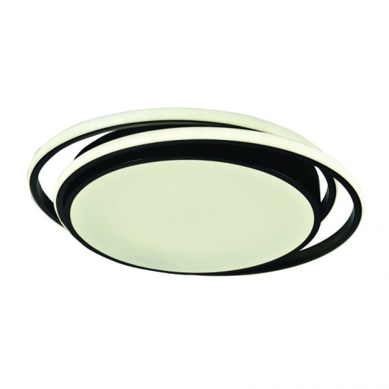InLight Πλαφονιέρα οροφής LED 60W 3CCT από αλουμίνιο σε μαύρη απόχρωση D:43cm (42172-Μαύρο) InLight Πλαφονιέρα οροφής LED 60W 3CCT από αλουμίνιο σε μαύρη απόχρωση D:43cm (42172-Μαύρο)