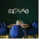 InLight Κρεμαστό φωτιστικό LED 60W 3000K από χρυσαφί μέταλλο και σωλήνα σιλικόνης D:60cm (6017-B-GL)