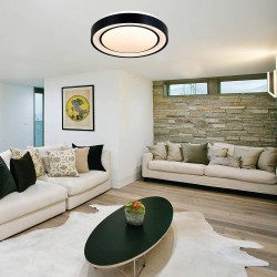 InLight Πλαφονιέρα οροφής LED 27W 3CCT από μαύρο μέταλλο και ακρυλικό D:40cm (42179-Β) InLight Πλαφονιέρα οροφής LED 27W 3CCT από μαύρο μέταλλο και ακρυλικό D:40cm (42179-Β)