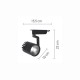 InLight Σποτ Ράγας Μαύρο LED 30W 3000K D:10cmX23cm (T00101-BL) InLight Σποτ Ράγας Μαύρο LED 30W 3000K D:10cmX23cm (T00101-BL)
