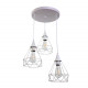 InLight Κρεμαστό φωτιστικό από λευκό μέταλλο 3XE27 D:30cm (4024-3-WH-ROSETTE) InLight Κρεμαστό φωτιστικό από λευκό μέταλλο 3XE27 D:30cm (4024-3-WH-ROSETTE)