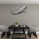 InLight Κρεμαστό φωτιστικό LED 48W 3CCT (by switch on base) σε μαύρο χρώμα D:60cm (6081-BL) InLight Κρεμαστό φωτιστικό LED 48W 3CCT (by switch on base) σε μαύρο χρώμα D:60cm (6081-BL)