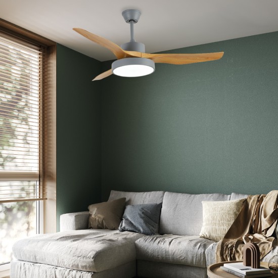it-Lighting Nitinat 25W 3CCT LED Fan Light in Gray with Wooden Color (102000230) it-Lighting Nitinat 25W 3CCT LED Fan Light in Gray with Wooden Color (102000230)