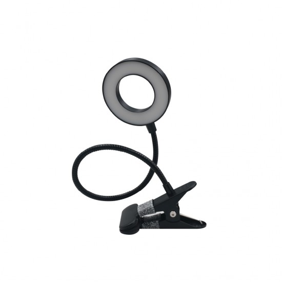 InLight Φωτιστικό LED 7W 3CCT (by switch) με κλίπ σε μαύρο χρώμα D:38cm (3044-BL) InLight Φωτιστικό LED 7W 3CCT (by switch) με κλίπ σε μαύρο χρώμα D:38cm (3044-BL)