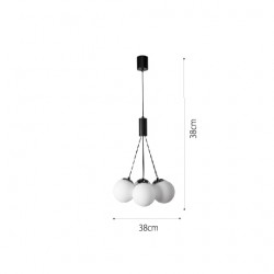 InLight Κρεμαστό φωτιστικό 6XG9 σε μαύρο χρώμα D:38cm (6087-6-BL) InLight Κρεμαστό φωτιστικό 6XG9 σε μαύρο χρώμα D:38cm (6087-6-BL)