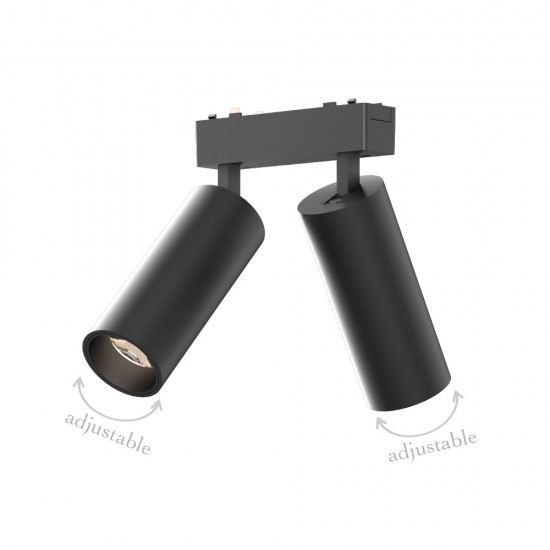 InLight Φωτιστικό LED 2x9W 3CCT για Ultra-Thin μαγνητική ράγα σε μαύρη απόχρωση D:16cmX4,4cm (T05205-BL) InLight Φωτιστικό LED 2x9W 3CCT για Ultra-Thin μαγνητική ράγα σε μαύρη απόχρωση D:16cmX4,4cm (T05205-BL)