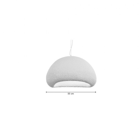 Inlight Κρεμαστό φωτιστικό από Fiberglass 1XE27 D:50cm (4067-Β)