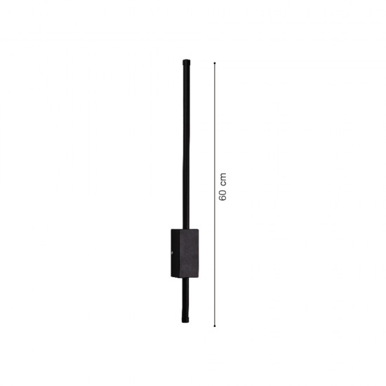 Inlight Επιτοίχιο φωτιστικό LED 12W 3CCT από μαύρο μέταλλο (43045-BL) Inlight Επιτοίχιο φωτιστικό LED 12W 3CCT από μαύρο μέταλλο (43045-BL)