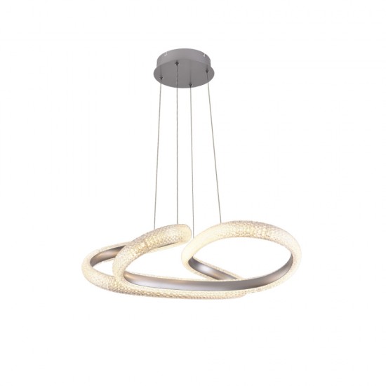 Inlight Κρεμαστό φωτιστικό LED 40W 3CCT (by switch on base) σε χρώμιο D:60cm (6101-Chrome) Inlight Κρεμαστό φωτιστικό LED 40W 3CCT (by switch on base) σε χρώμιο D:60cm (6101-Chrome)