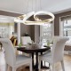 Inlight Κρεμαστό φωτιστικό LED 40W 3CCT (by switch on base) σε χρώμιο D:60cm (6101-Chrome) Inlight Κρεμαστό φωτιστικό LED 40W 3CCT (by switch on base) σε χρώμιο D:60cm (6101-Chrome)