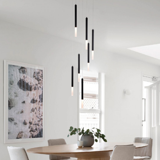 Inlight Κρεμαστό φωτιστικό LED 7* 5W 3000K από μαύρο μέταλλο D:40X200cm (4066-7-Black) Inlight Κρεμαστό φωτιστικό LED 7* 5W 3000K από μαύρο μέταλλο D:40X200cm (4066-7-Black)
