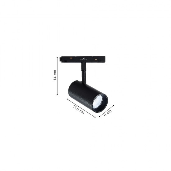 Inlight Σποτ μαγνητικής ράγας LED 20W 3CCT σε μαύρη απόχρωση D:11,5X6X14cm (TM0110-Black) Inlight Σποτ μαγνητικής ράγας LED 20W 3CCT σε μαύρη απόχρωση D:11,5X6X14cm (TM0110-Black)