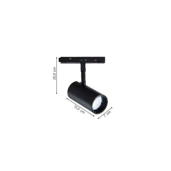 Inlight Σποτ μαγνητικής ράγας LED 30W 3CCT σε μαύρη απόχρωση D:15,5X7X20,8cm (TM0120-Black) Inlight Σποτ μαγνητικής ράγας LED 30W 3CCT σε μαύρη απόχρωση D:15,5X7X20,8cm (TM0120-Black)