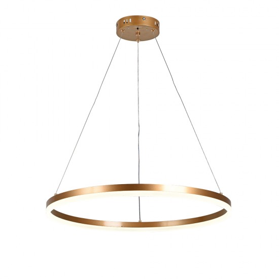 Inlight Κρεμαστό φωτιστικό LED 45W 3CCT (by switch on base) D:60cm (6095-C-Golden) Inlight Κρεμαστό φωτιστικό LED 45W 3CCT (by switch on base) D:60cm (6095-C-Golden)