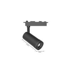 InLight Σποτ τριφασικής ράγας LED 30W 3CCT με επιλογή εναλλαγής μοιρών σε μαύρη απόχρωση D:6.8cmX15,7cm ( T3-06400-Black) InLight Σποτ τριφασικής ράγας LED 30W 3CCT με επιλογή εναλλαγής μοιρών σε μαύρη απόχρωση D:6.8cmX15,7cm ( T3-06400-Black)