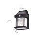 it-Lighting Faber-LED 3W 3CCT Solar Wall Light in Black Color (80204411S)