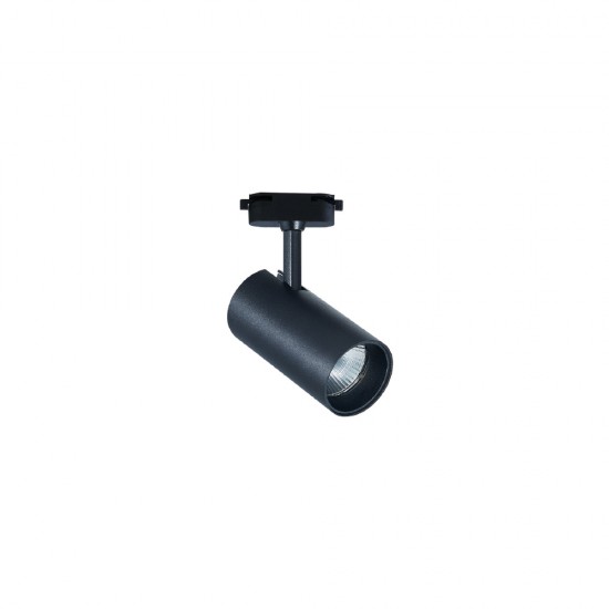 InLight Σποτ τριφασικής ράγας LED 30W 3CCT με επιλογή εναλλαγής μοιρών σε μαύρη απόχρωση D:7 cmX13,5cm ( T3-06600-Black)