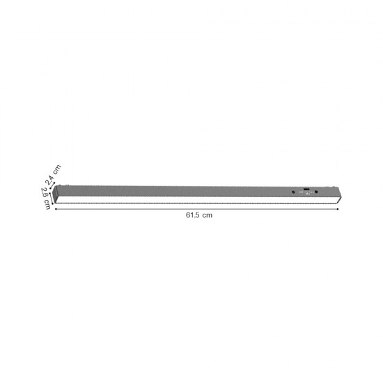 Inlight Γραμμικό φωτιστικό LED 20W 3CCT για Ultra Thin ράγα σε μαύρη απόχρωση D:61,5X2,6X2,4cm (TMU0060-Black) Inlight Γραμμικό φωτιστικό LED 20W 3CCT για Ultra Thin ράγα σε μαύρη απόχρωση D:61,5X2,6X2,4cm (TMU0060-Black)
