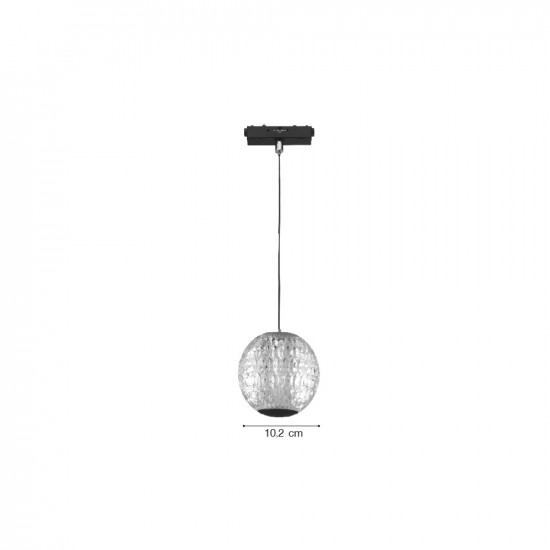 Inlight Κρεμαστό Φωτιστικό LED 5W 3CCT για Ultra-Thin μαγνητική ράγα σε λευκή απόχρωση D:10,2cm (TMU0230-White)