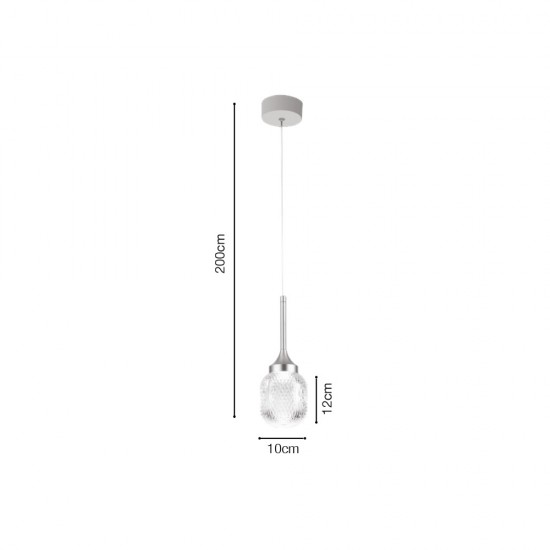 Inlight Κρεμαστό φωτιστικό LED 10W από χρυσαφί μέταλλο και ακρυλικό D:10x200cm (4077-1) Inlight Κρεμαστό φωτιστικό LED 10W από χρυσαφί μέταλλο και ακρυλικό D:10x200cm (4077-1)