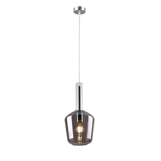Inlight Κρεμαστό φωτιστικό από φιμέ γυαλί 1XE27 D:18x36cm (4079) Inlight Κρεμαστό φωτιστικό από φιμέ γυαλί 1XE27 D:18x36cm (4079)