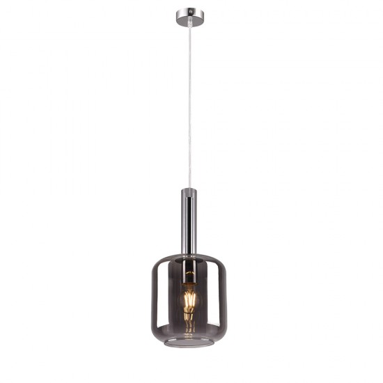 Inlight Κρεμαστό φωτιστικό από φιμέ γυαλί 1XE27 D:18x36cm (4081) Inlight Κρεμαστό φωτιστικό από φιμέ γυαλί 1XE27 D:18x36cm (4081)