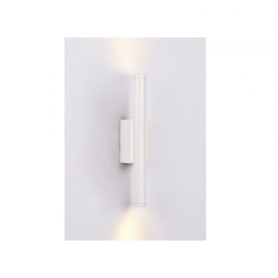 Inlight Επιτοίχιο φωτιστικό LED 2*5W 3000K σε λευκή απόχρωση απο αλουμίνιο D:30x6cm (43061-White) Inlight Επιτοίχιο φωτιστικό LED 2*5W 3000K σε λευκή απόχρωση απο αλουμίνιο D:30x6cm (43061-White)