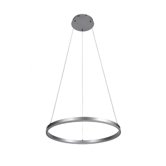 Inlight Κρεμαστό φωτιστικό LED 36W 3CCT (by switch on base) D:80cm (6095-AB-Silver) Inlight Κρεμαστό φωτιστικό LED 36W 3CCT (by switch on base) D:80cm (6095-AB-Silver)