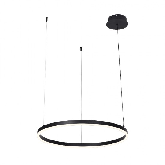 Inlight Κρεμαστό φωτιστικό LED 45W 3CCT (by switch on base) D:100cm (6095-AA-Black) Inlight Κρεμαστό φωτιστικό LED 45W 3CCT (by switch on base) D:100cm (6095-AA-Black)