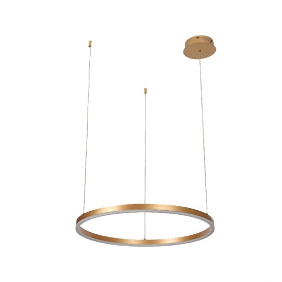 Inlight Κρεμαστό φωτιστικό LED 45W 3CCT (by switch on base) D:100cm (6095-AA-Golden) Inlight Κρεμαστό φωτιστικό LED 45W 3CCT (by switch on base) D:100cm (6095-AA-Golden)